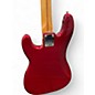 Used Fender Standard Precision Bass Candy Apple Red Electric Bass Guitar