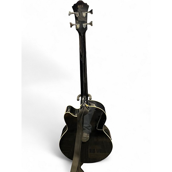 Used Ibanez AEB5E Black Acoustic Bass Guitar