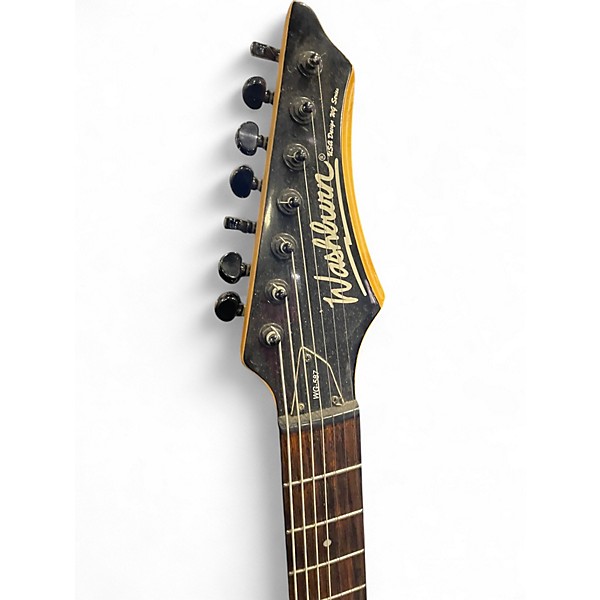 Used Washburn WG-587 Black Solid Body Electric Guitar