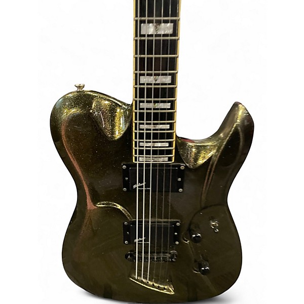 Used Switch VIBRACELL GREEN SPARKLE Solid Body Electric Guitar