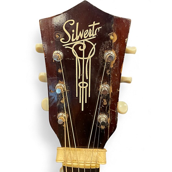 Vintage 1950s Silvertone K22 2 Color Sunburst Acoustic Guitar