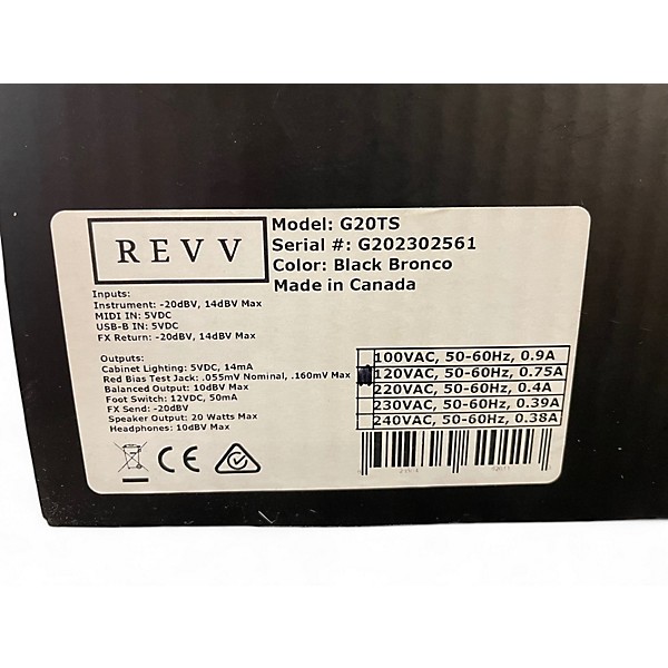 Used 2020 Revv Amplification G20TS Tube Guitar Amp Head