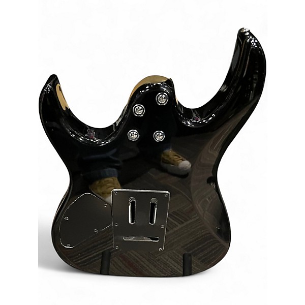 Used Ibanez GRX70QA Trans Black Solid Body Electric Guitar