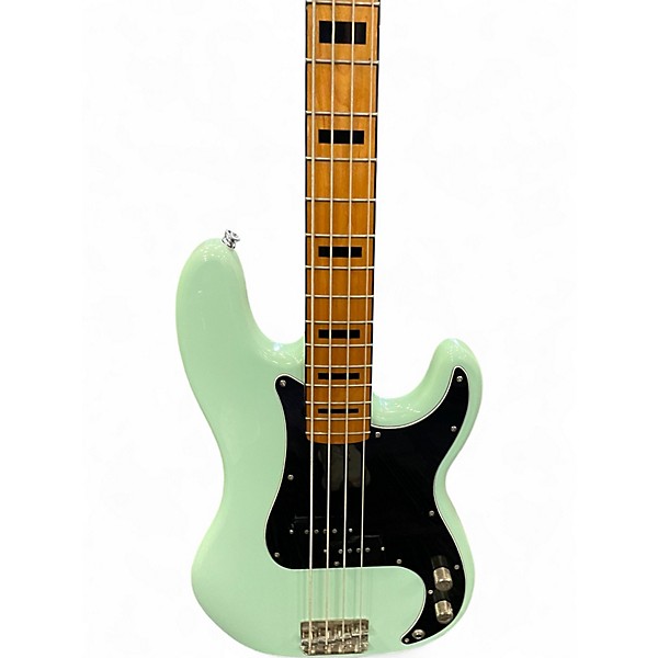 Used Squier Classic Vibe 1970S Precision Bass Surf Green Electric Bass Guitar