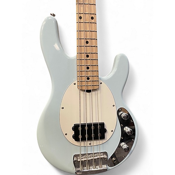 Used Sterling by Music Man Stingray Short Scale Sonic Blue Electric Bass Guitar