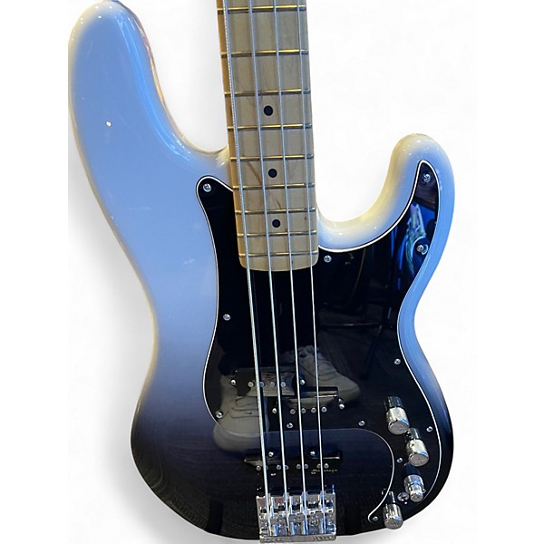 Used Fender Player Plus Active Precision Bass silver smoke Electric Bass Guitar