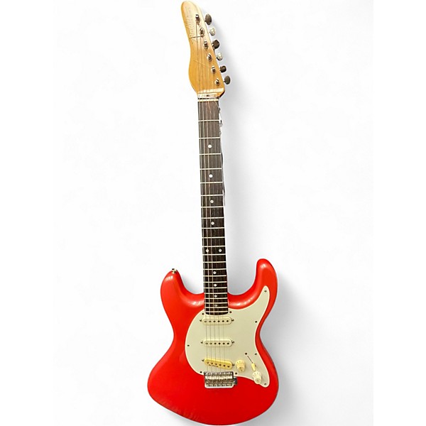 Vintage 1980s Robin Raider Series Candy Apple Red Solid Body Electric Guitar