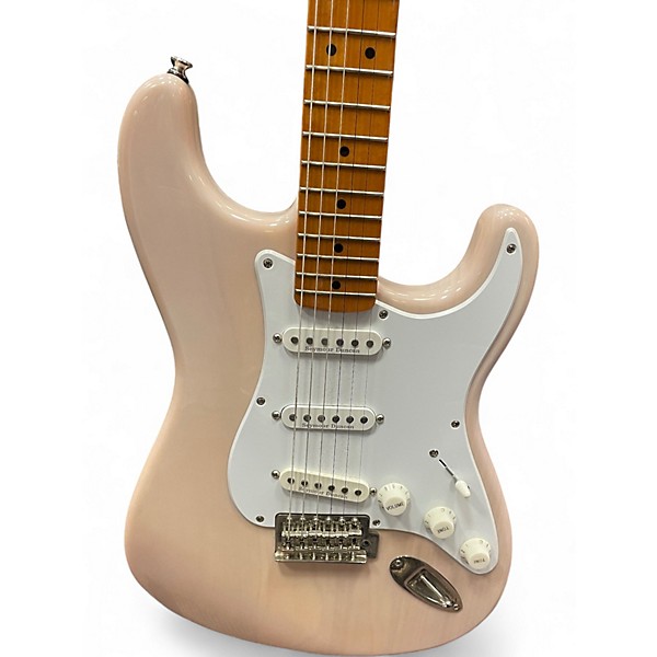 Used Squier Classic Vibe 1950S Stratocaster White Blonde Solid Body Electric Guitar
