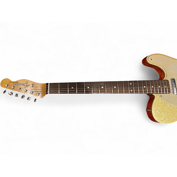 Used Fender GC TEXAS TELECASTER  RELIC Metallic Gold Solid Body Electric Guitar