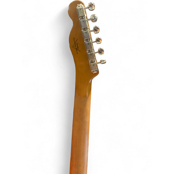 Used Fender GC TEXAS TELECASTER  RELIC Metallic Gold Solid Body Electric Guitar