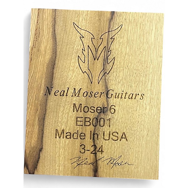 Used Neal Moser 1/1 BC RICH NEAL MOSER MOSER 6  Silverburst Solid Body Electric Guitar