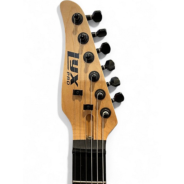 Used Lyx Pro Electric Guitar Trans Red Solid Body Electric Guitar