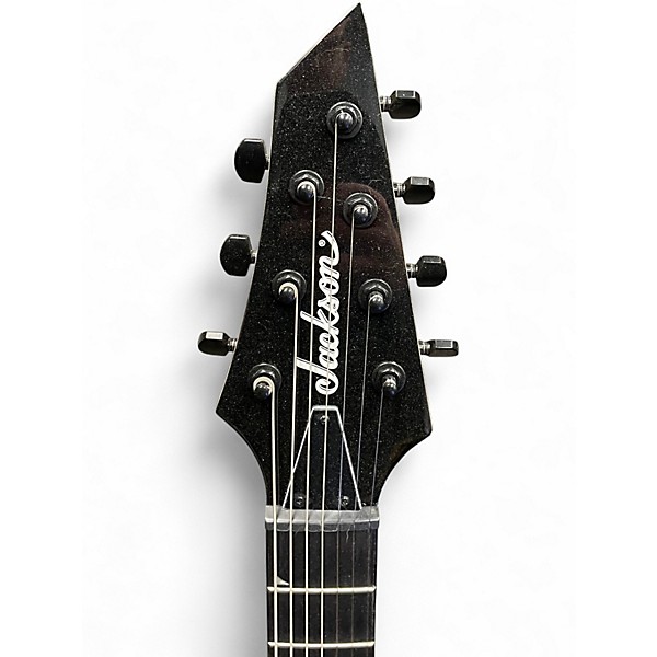 Used Jackson JS22-7 Dinky 7 String Black Solid Body Electric Guitar