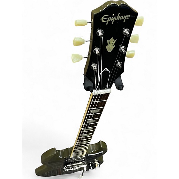 Used Epiphone SG Custom Maestro OLIVE Solid Body Electric Guitar