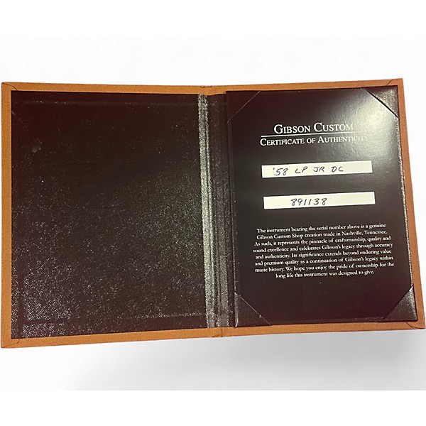 Used Gibson Custom Shop 58 Les Paul Junior Double Cutaway Brunswick Blue Solid Body Electric Guitar