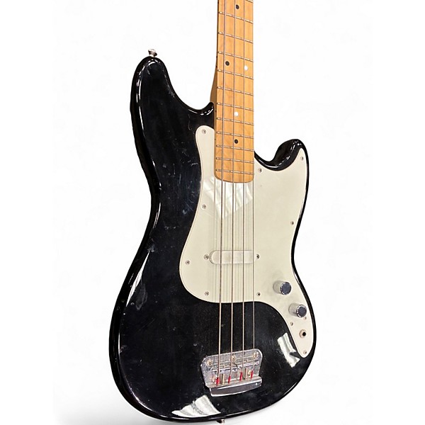 Used Squier Bronco Black Electric Bass Guitar