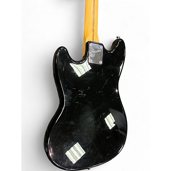 Used Squier Bronco Black Electric Bass Guitar