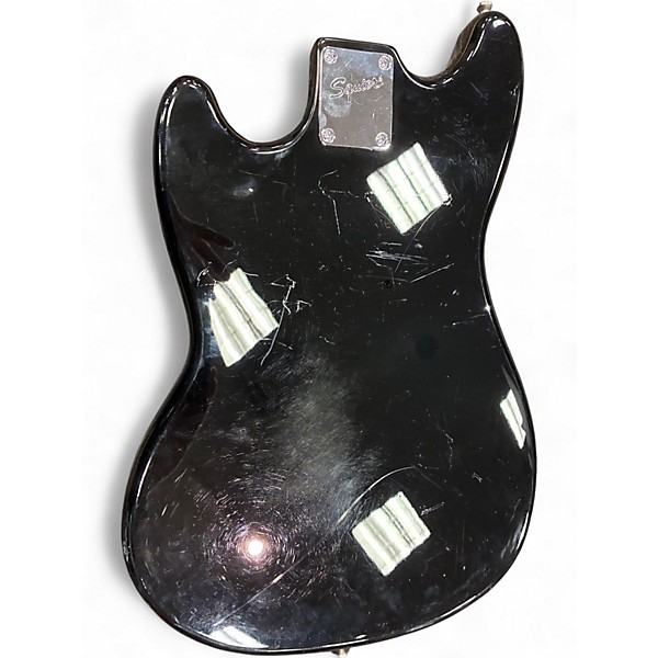 Used Squier Bronco Black Electric Bass Guitar