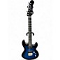 Used G&L Jerry Cantrell Signature Superhawk Deluxe Trans Blue Solid Body Electric Guitar thumbnail