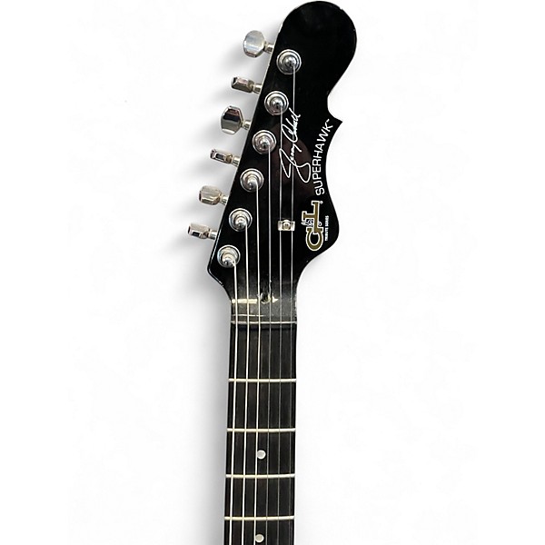 Used G&L Jerry Cantrell Signature Superhawk Deluxe Trans Blue Solid Body Electric Guitar