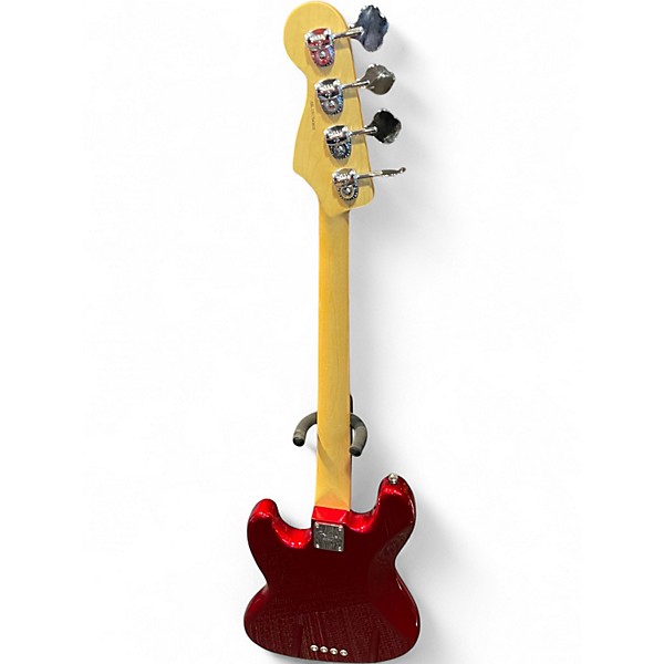 Used 2017 Fender American Professional Jazz Bass Candy Apple Red Electric Bass Guitar