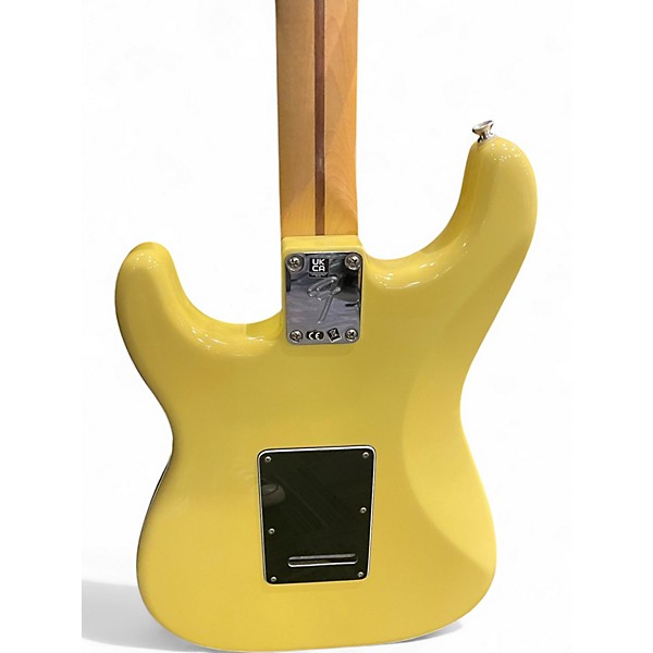 Used Fender Player Stratocaster HSH Black and Yellow Solid Body Electric Guitar