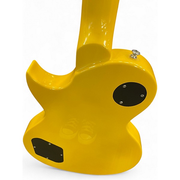 Used Vintage V132 Black and Yellow Solid Body Electric Guitar