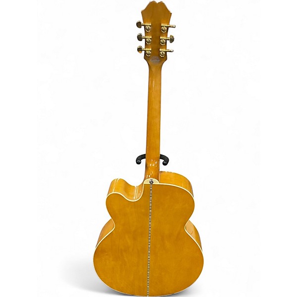 Used Epiphone EJ200SCE Vintage Natural Acoustic Electric Guitar