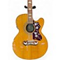 Used Epiphone EJ200SCE Vintage Natural Acoustic Electric Guitar