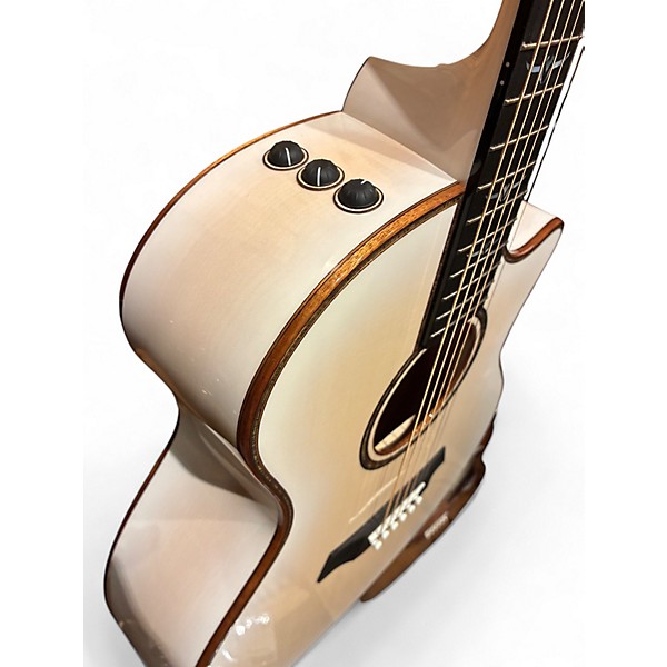 Used 2023 Taylor Custom Catch #22 Trans White Acoustic Electric Guitar