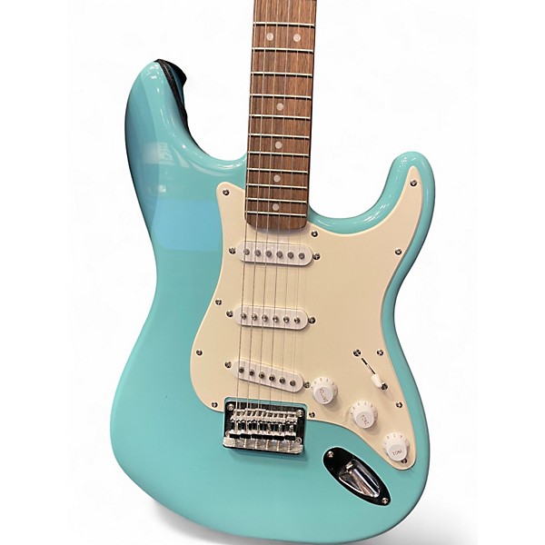 Used Squier Stratocaster Daphne Blue Solid Body Electric Guitar
