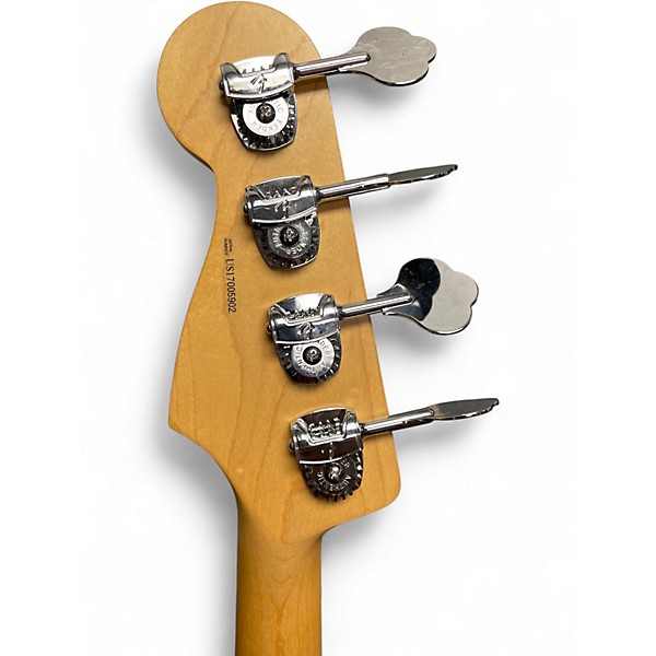 Used Fender  Jazz 4 string Bass Green Electric Bass Guitar