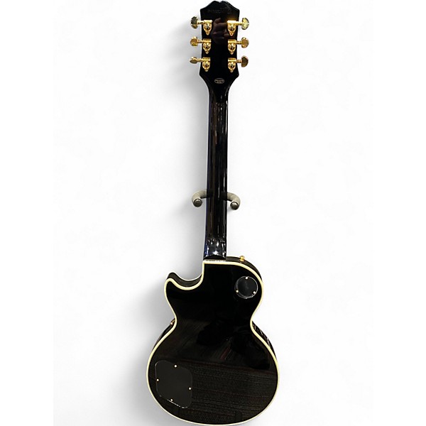 Used Epiphone Les Paul Custom Blackback Pro Antique Ivory Solid Body Electric Guitar