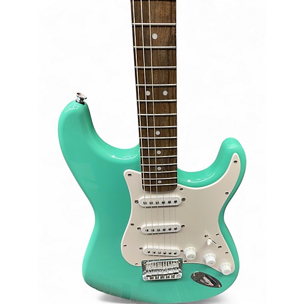 Used Squier Standard Stratocaster Seafoam Green Solid Body Electric Guitar