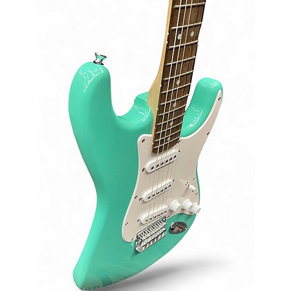 Used Squier Standard Stratocaster Seafoam Green Solid Body Electric Guitar
