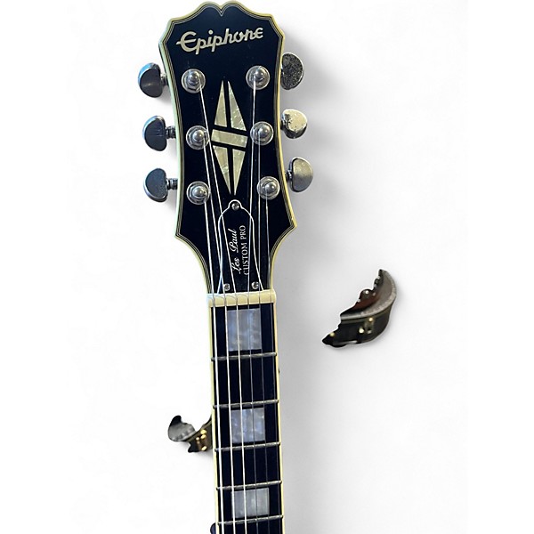 Used Epiphone Les Paul Custom Pro Silver Burst Solid Body Electric Guitar