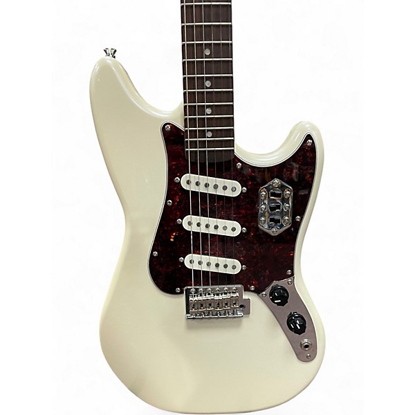 Used Squier PARANORMAL CYCLONE Pearl White Solid Body Electric Guitar