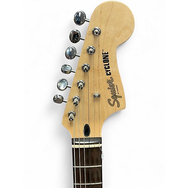 Used Squier PARANORMAL CYCLONE Pearl White Solid Body Electric Guitar