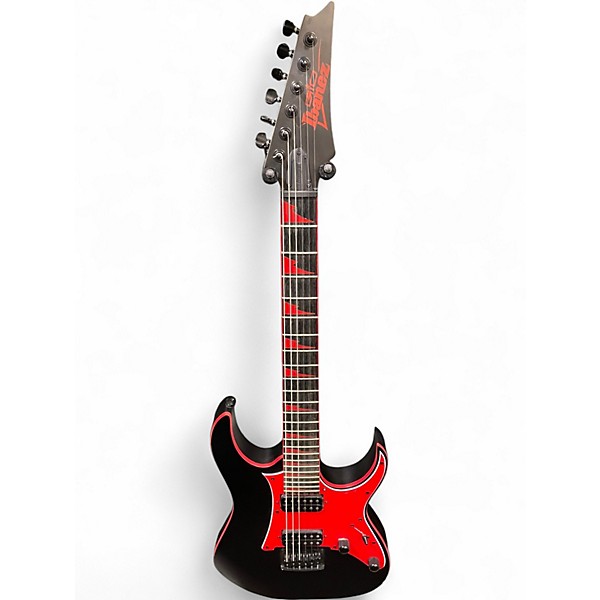 Used Ibanez GRG31DX Flat Black Solid Body Electric Guitar