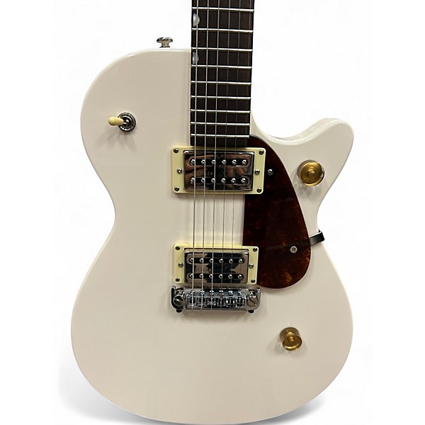 Used Gretsch Guitars Streamliner Jet Club Single Cut with Wraparound Bridge Vintage White Solid Body Electric Guitar