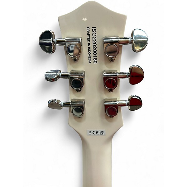 Used Gretsch Guitars Streamliner Jet Club Single Cut with Wraparound Bridge Vintage White Solid Body Electric Guitar