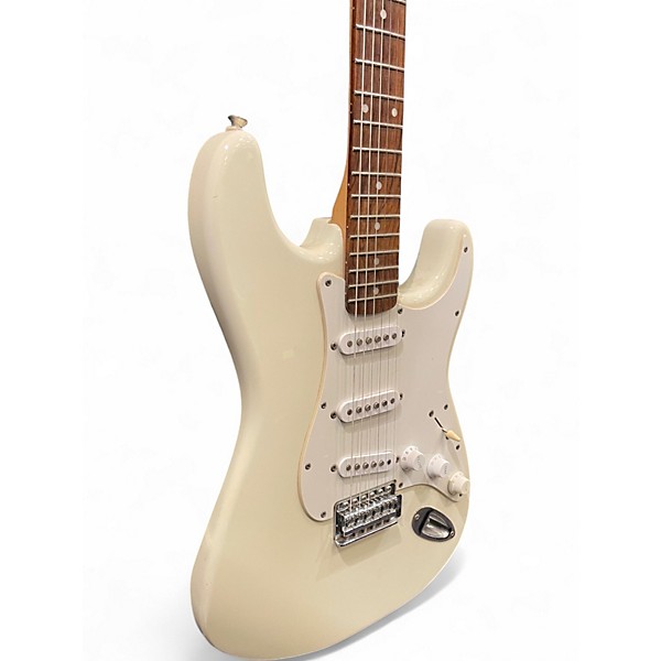 Used Squier Affinity Series Starcaster Olympic White Hollow Body Electric Guitar