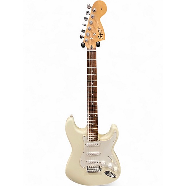 Used Squier Affinity Series Starcaster Olympic White Hollow Body Electric Guitar
