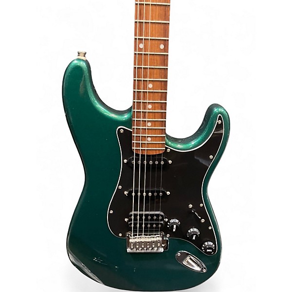 Used Squier Standard Stratocaster Sherwood Green Metallic Solid Body Electric Guitar