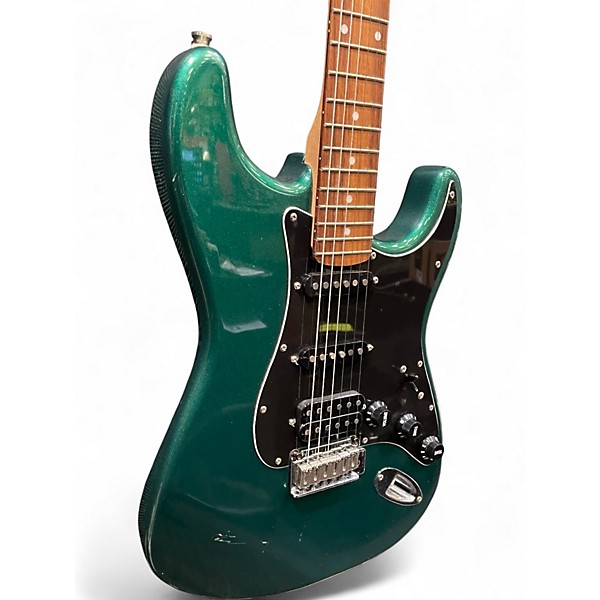 Used Squier Standard Stratocaster Sherwood Green Metallic Solid Body Electric Guitar