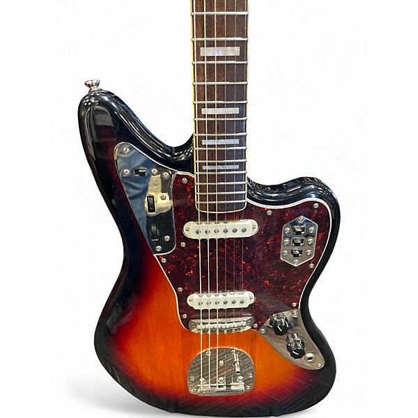 Used Squier Vintage Modified Jaguar Sunburst Solid Body Electric Guitar