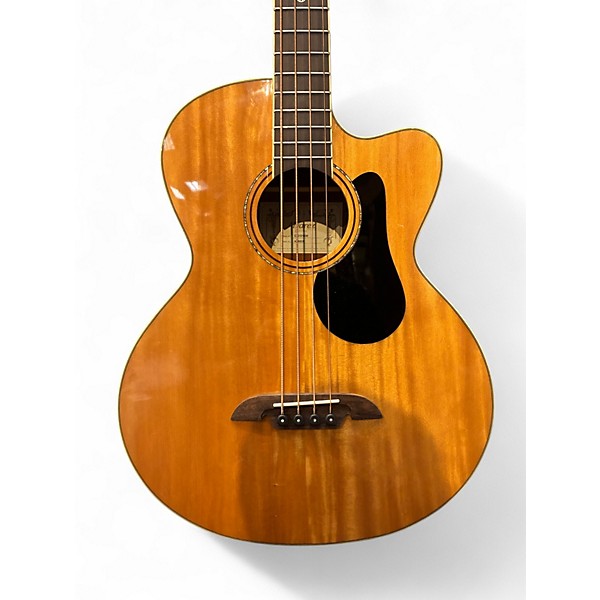 Used Alvarez AB60CE Natural Acoustic Bass Guitar