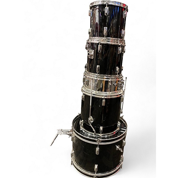 Used Royce 5 Piece SHELL PACK Black Drum Kit