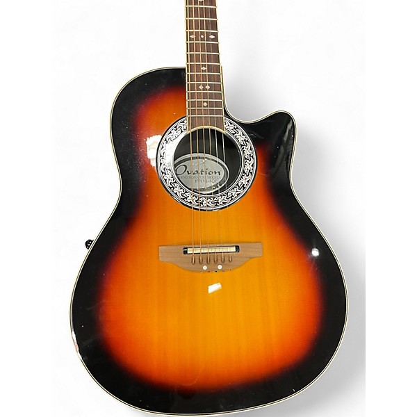 Used Ovation 1771VL-GC1 2 Color Sunburst Acoustic Electric Guitar