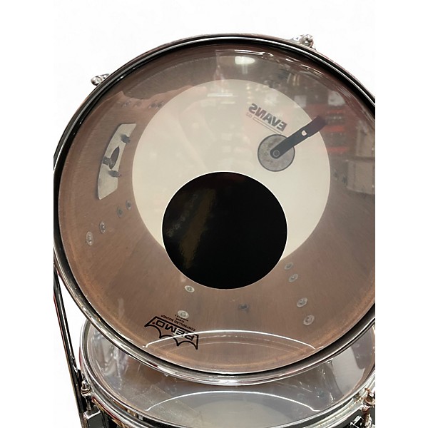 Used Rogers 3 Piece 3 Piece Drum Kit Black Drum Kit